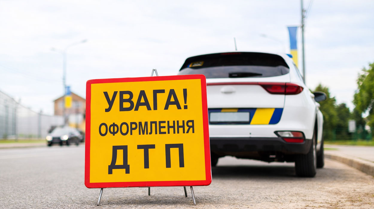 В Харькове пьяный мотоциклист без прав врезался в припаркованную машину